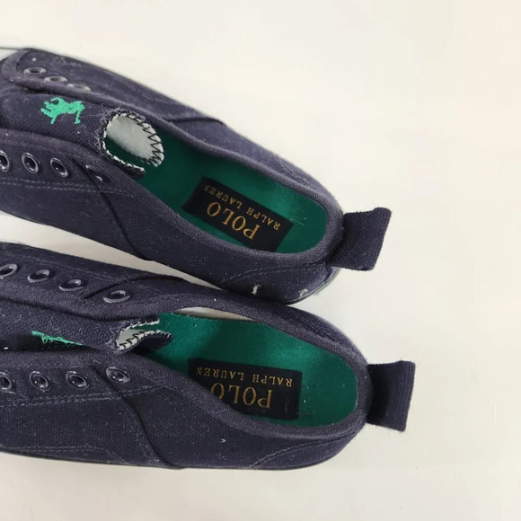 Polo Ralph Lauren Kids Shoes  Ryland Navy Blue Size USA 1 - Picture 4 of 7